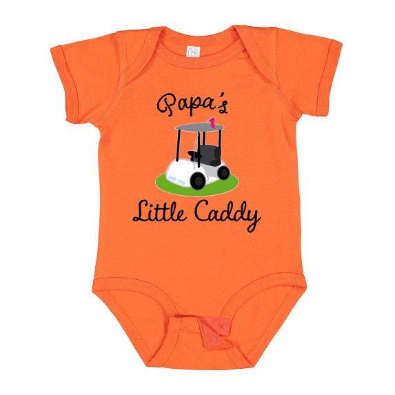 Inktastic Papa Little Golf Caddy Boys or Girls Baby Bodysuit