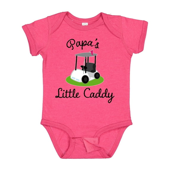 Inktastic Papa Little Golf Caddy Boys or Girls Baby Bodysuit