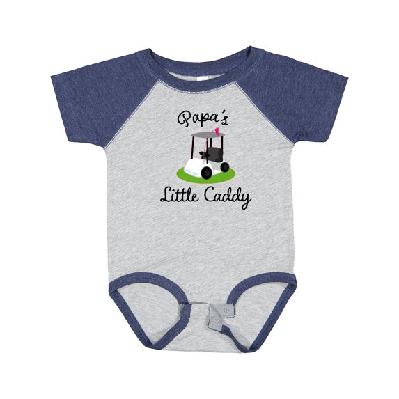 Inktastic Papa Little Golf Caddy Boys or Girls Baby Bodysuit