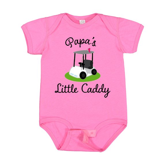Inktastic Papa Little Golf Caddy Boys or Girls Baby Bodysuit