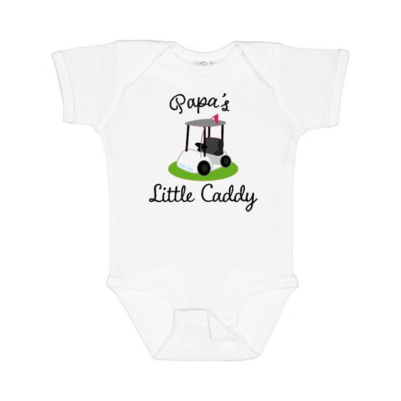 Inktastic Papa Little Golf Caddy Boys or Girls Baby Bodysuit