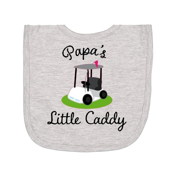Inktastic Papa Little Golf Caddy Newborn Bib