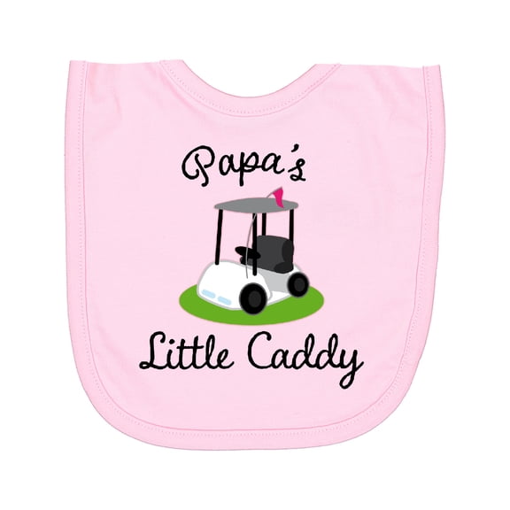 Inktastic Papa Little Golf Caddy Newborn Bib
