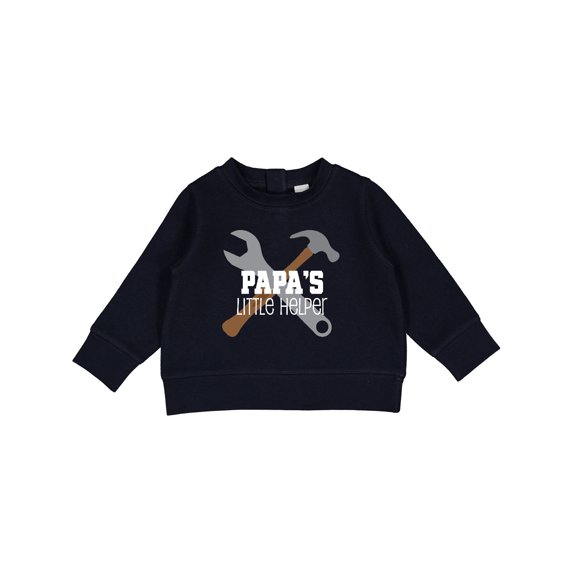 Inktastic Papa Little Helper Baby Sweatshirt