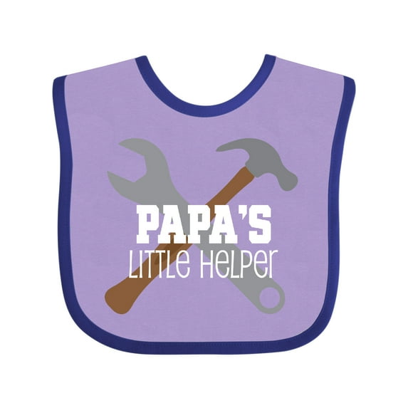 Inktastic Papa Little Helper Boys Baby Bib
