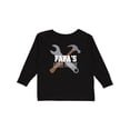 thumbnail image 1 of Inktastic Papa Little Helper Boys Long Sleeve Toddler T-Shirt, 1 of 5