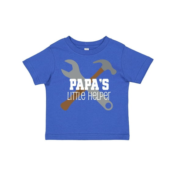 Inktastic Papa Little Helper Boys Toddler T-Shirt