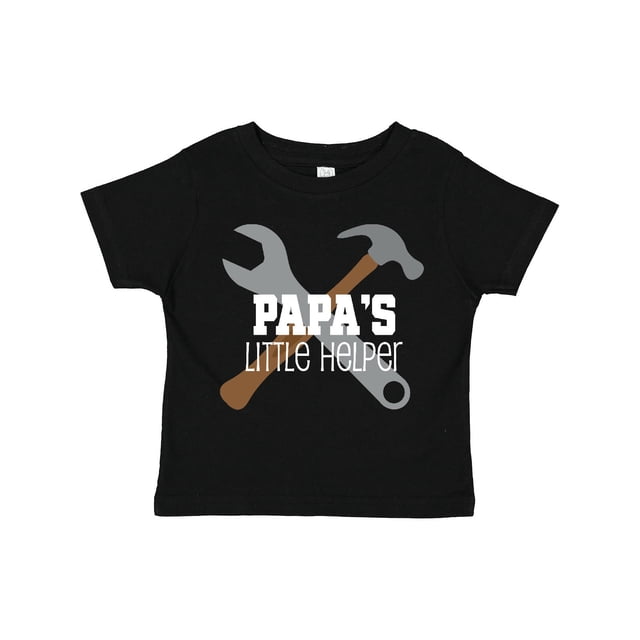 Inktastic Papa Little Helper Boys Toddler T-Shirt