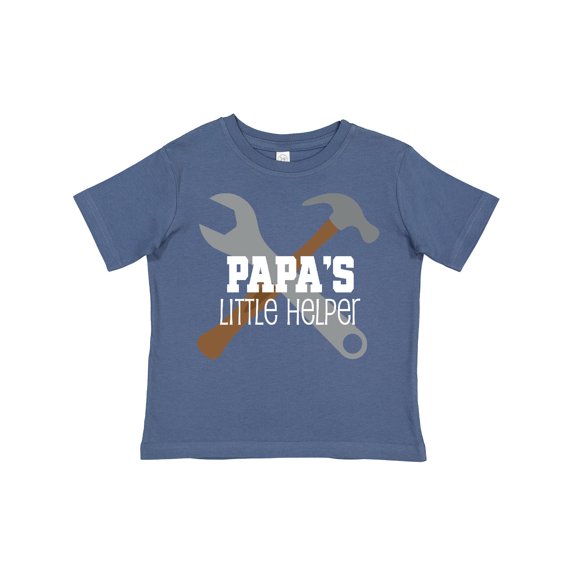 Inktastic Papa Little Helper Boys Toddler T-Shirt