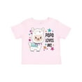 thumbnail image 1 of Inktastic Papa Loves Me- Cute and Happy Llama Boys or Girls Toddler T-Shirt, 1 of 5