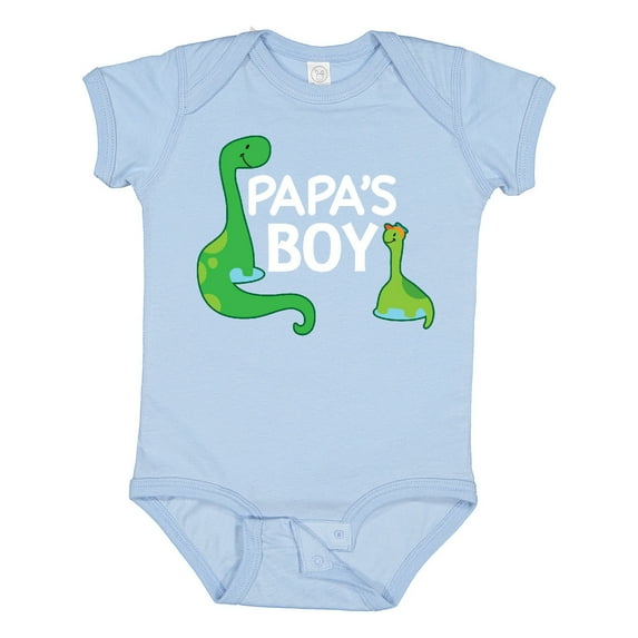 Inktastic Papa's Boy Grandson Boys Baby Bodysuit