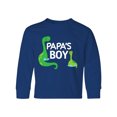 thumbnail image 1 of Inktastic Papa's Boy Grandson Long Sleeve Youth T-Shirt, 1 of 5