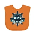 thumbnail image 1 of Inktastic Papa's First Mate Boys or Girls Baby Bib, 1 of 4