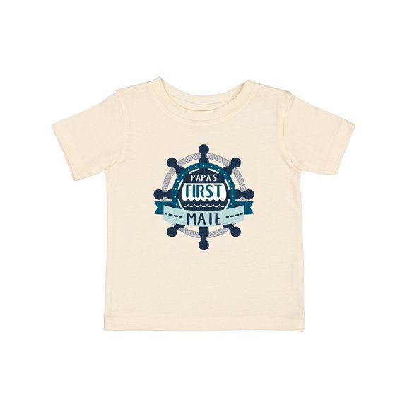 Inktastic Papa's First Mate Boys or Girls Baby T-Shirt