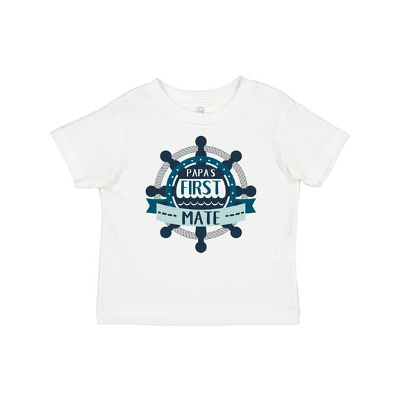 Inktastic Papa's First Mate Boys or Girls Toddler T-Shirt