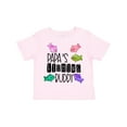 thumbnail image 1 of Inktastic Papa's Fishing Buddy with Colorful Fish Boys or Girls Toddler T-Shirt, 1 of 5