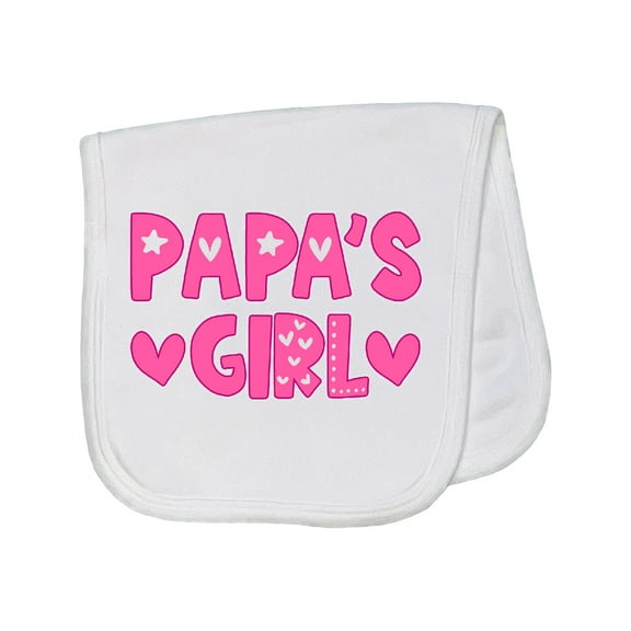 Inktastic Papa's Girl Baby Burp Cloth
