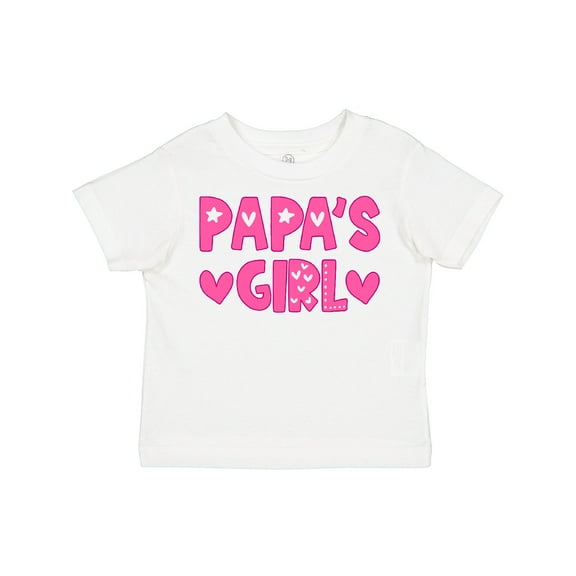 Inktastic Papa's Girl Girls Toddler T-Shirt