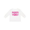 thumbnail image 1 of Inktastic Papa's Girl Girls Long Sleeve Toddler T-Shirt, 1 of 5