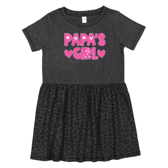 Inktastic Papa's Girl Girls Toddler Dress