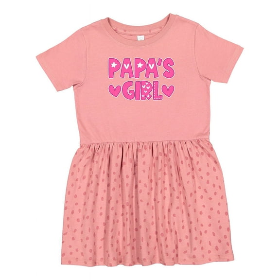 Inktastic Papa's Girl Girls Toddler Dress