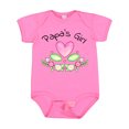 thumbnail image 1 of Inktastic Papa's Girl Heart Flowers Girls Baby Bodysuit, 1 of 5