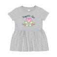 thumbnail image 1 of Inktastic Papa's Girl Heart Flowers Girls Baby Dress, 1 of 5