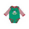 thumbnail image 1 of Inktastic Papa's Girl Heart Flowers Girls Long Sleeve Baby Bodysuit, 1 of 5