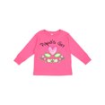 thumbnail image 1 of Inktastic Papa's Girl Heart Flowers Girls Long Sleeve Toddler T-Shirt, 1 of 5