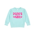 thumbnail image 1 of Inktastic Papa's Girl Toddler Sweatshirt, 1 of 4