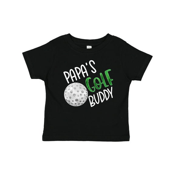 Inktastic Papa's Golf Buddy with Golf Ball Boys or Girls Baby T-Shirt