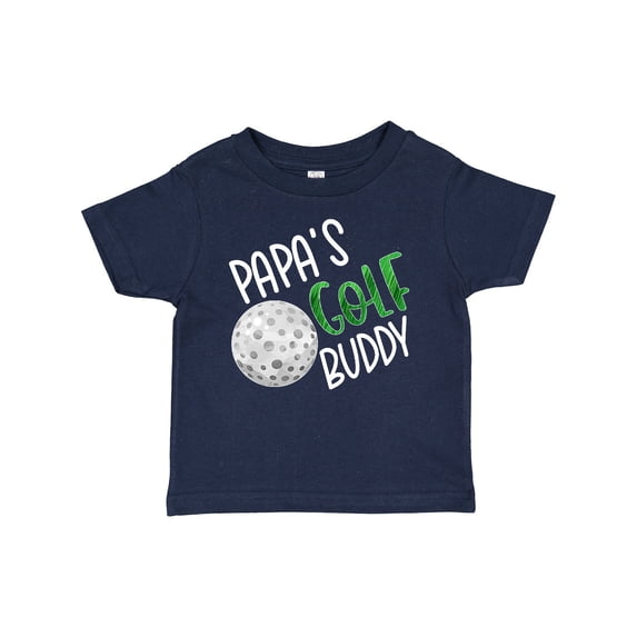 Inktastic Papa's Golf Buddy with Golf Ball Boys or Girls Baby T-Shirt