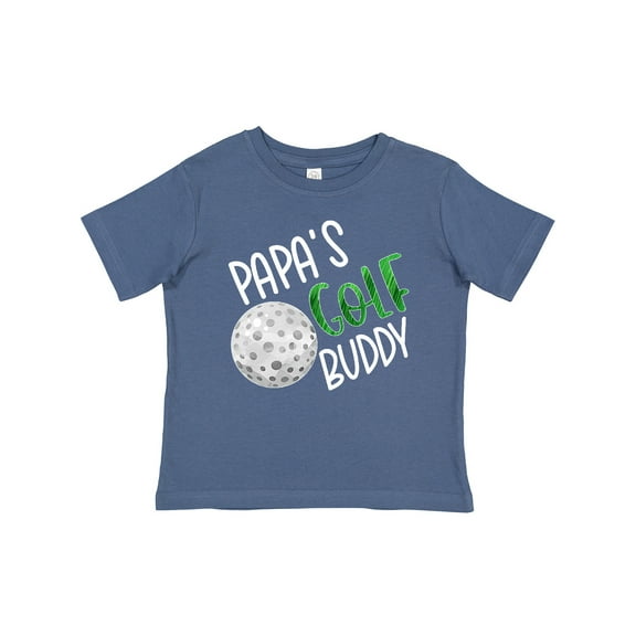 Inktastic Papa's Golf Buddy with Golf Ball Boys or Girls Baby T-Shirt