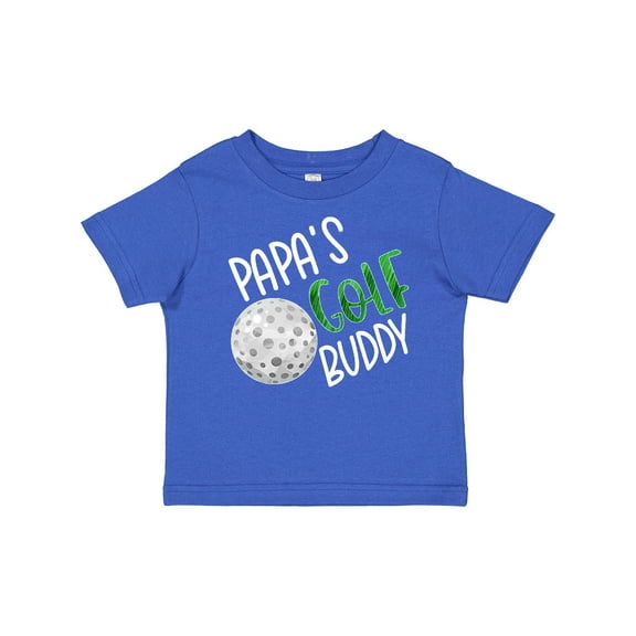 Inktastic Papa's Golf Buddy with Golf Ball Boys or Girls Baby T-Shirt