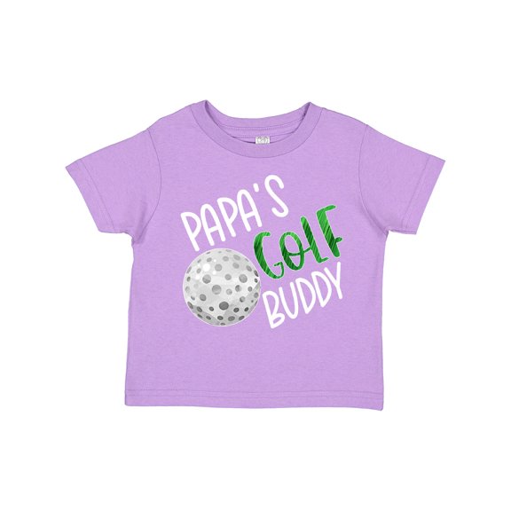 Inktastic Papa's Golf Buddy with Golf Ball Boys or Girls Toddler T-Shirt