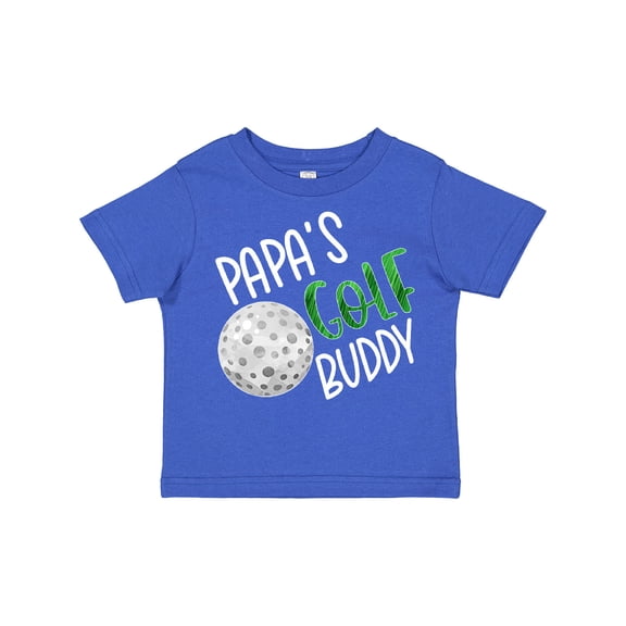 Inktastic Papa's Golf Buddy with Golf Ball Boys or Girls Toddler T-Shirt
