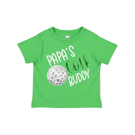 Inktastic Papa's Golf Buddy with Golf Ball Boys or Girls Toddler T-Shirt