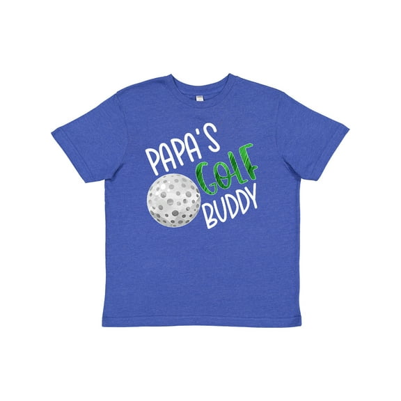 Inktastic Papa's Golf Buddy with Golf Ball Youth T-Shirt
