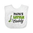 thumbnail image 1 of Inktastic Papa's Little Caddy with Golf Club and Ball Boys or Girls Baby Bib, 1 of 4