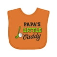 thumbnail image 1 of Inktastic Papa's Little Caddy with Golf Club and Ball Boys or Girls Baby Bib, 1 of 4