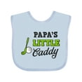 thumbnail image 1 of Inktastic Papa's Little Caddy with Golf Club and Ball Boys or Girls Baby Bib, 1 of 4