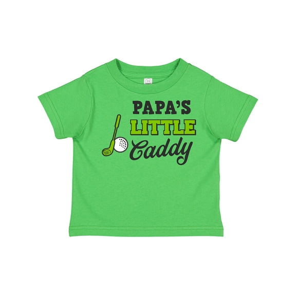 Inktastic Papa's Little Caddy with Golf Club and Ball Boys or Girls Toddler T-Shirt