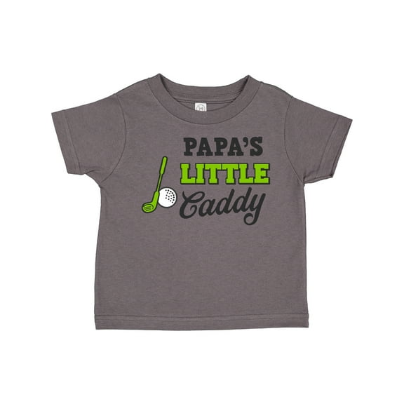 Inktastic Papa's Little Caddy with Golf Club and Ball Boys or Girls Toddler T-Shirt