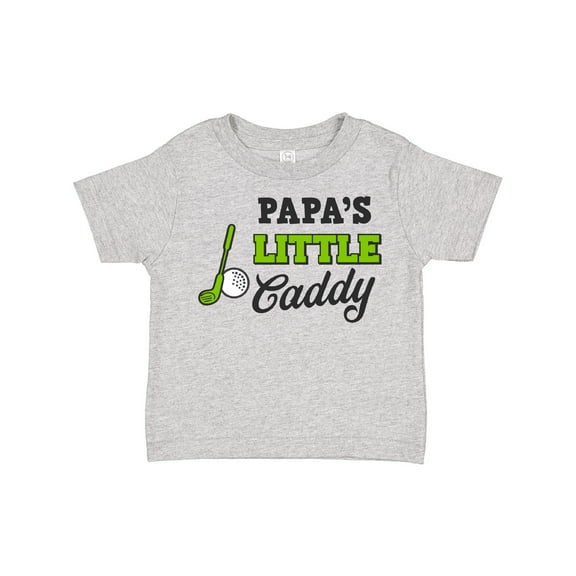Inktastic Papa's Little Caddy with Golf Club and Ball Boys or Girls Toddler T-Shirt