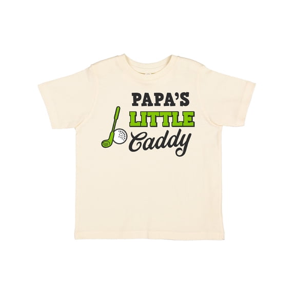 Inktastic Papa's Little Caddy with Golf Club and Ball Boys or Girls Toddler T-Shirt