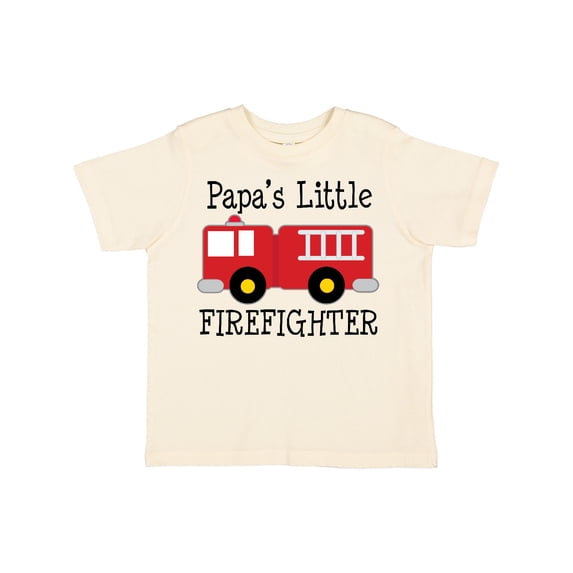 Inktastic Papa's Little Firefighter Boys Toddler T-Shirt