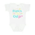 thumbnail image 1 of Inktastic Papa's Little Girl with Hearts Flower and Butterfly Girls Baby Bodysuit, 1 of 5