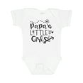 thumbnail image 1 of Inktastic Papa's Little Girl with Hearts Flower and Butterfly Girls Baby Bodysuit, 1 of 5