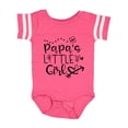 thumbnail image 1 of Inktastic Papa's Little Girl with Hearts Flower and Butterfly Girls Baby Bodysuit, 1 of 5