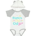 thumbnail image 1 of Inktastic Papa's Little Girl with Hearts Flower and Butterfly Girls Baby Bodysuit, 1 of 5